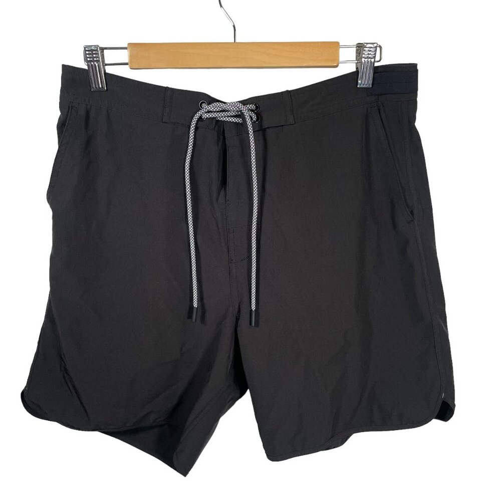 Goodlife Boardshorts Mens Size 34 Black Swim Beach Summer Pockets Stretch